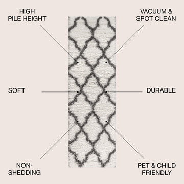 Marrakesh Shag Trellis Area Rug